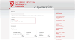 Desktop Screenshot of e-oglasna.pravosudje.hr