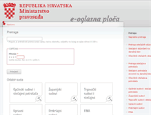 Tablet Screenshot of e-oglasna.pravosudje.hr